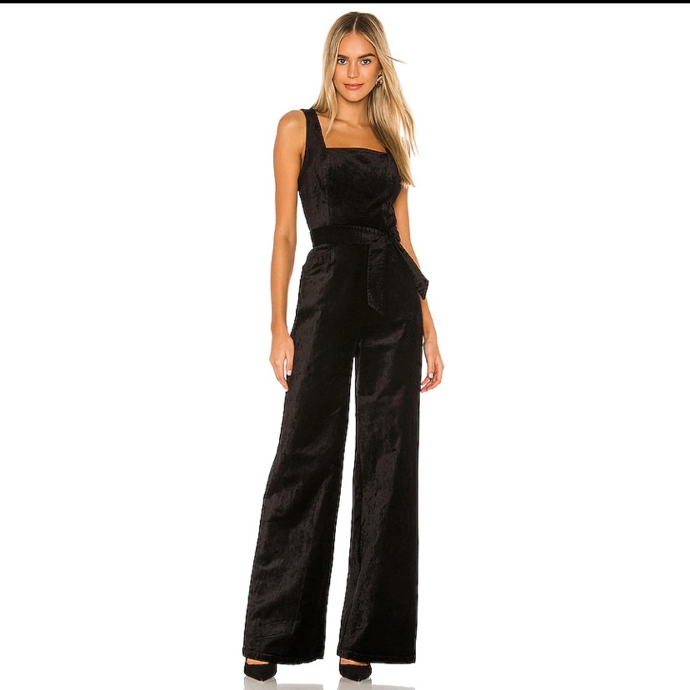 NWT Paige Topanga Jumpsuit Black Velvet